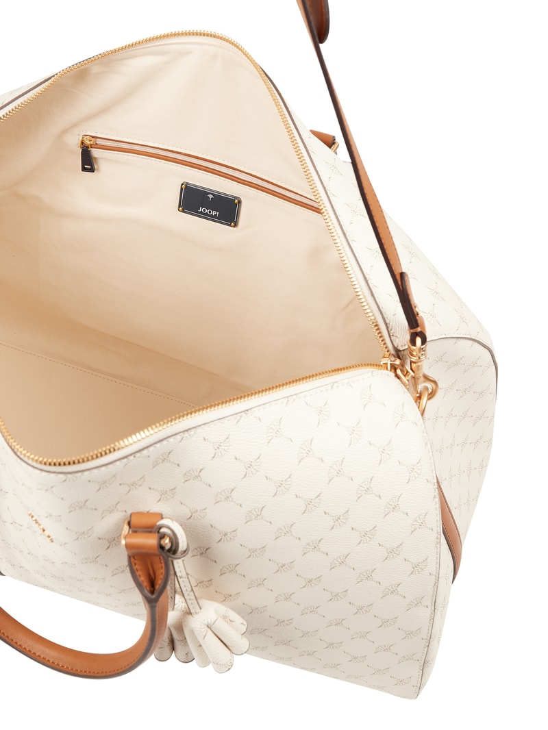 Weekender mit Logo-Muster Modell 'Aurora' in offwhite