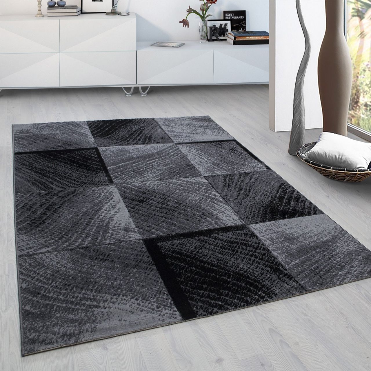 Ayyildiz Teppich, PLUS 8003, BLACK, 280 x 370 cm