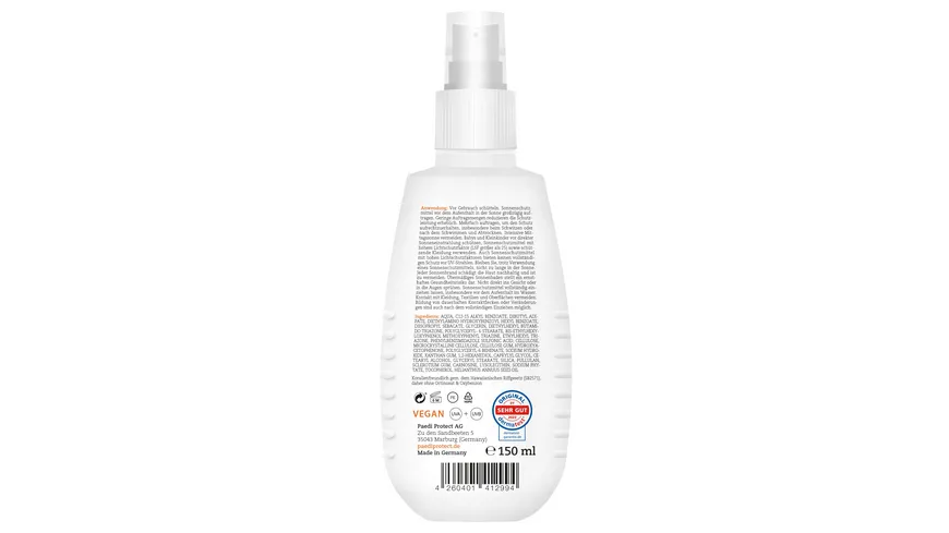 PAEDIPROTECT Sonnenspray LSF 50+ 150 ml