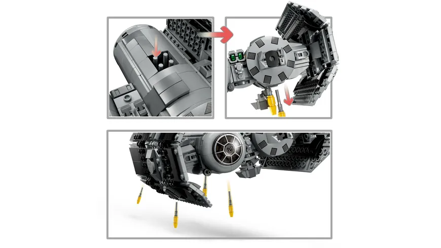 LEGO Star Wars 75347 TIE Bombe Modellbausatz mit Darth Vader