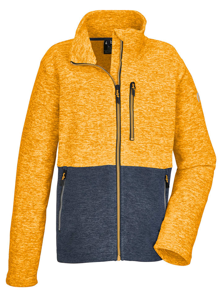 Killtec Fleecejacke  in Gelb/ Dunkelblau günstig kaufen