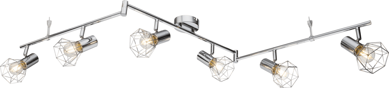 Globo Lighting - XARA I - Strahler Metall verchromt, 6x E14