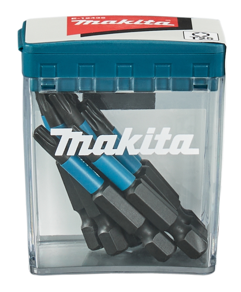 Makita Accessories E-12435 bit do wkrętarki udarowej T25x50mm Impact Black, 10 sztuk