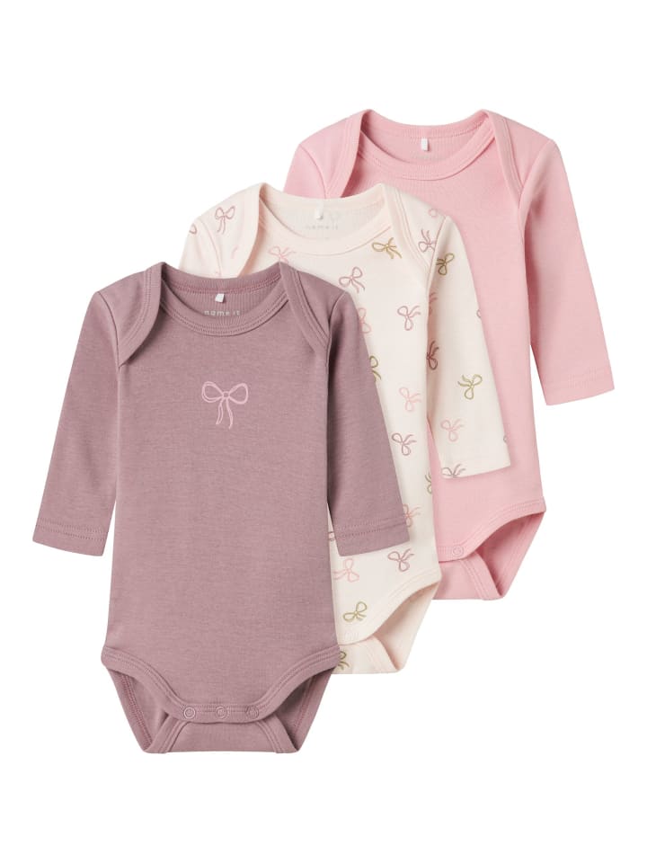 name it Langarmbody 3er Pack NBFBODY BARELY PINK BOW in barely pink günstig kaufen