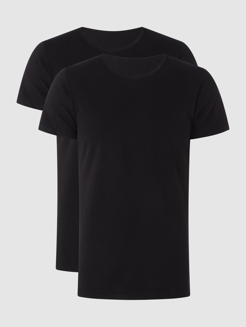 T-Shirt im 2er-Pack in schwarz