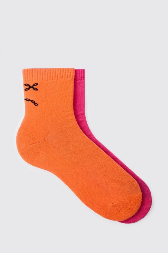 2er-Pack Socken mit Print
