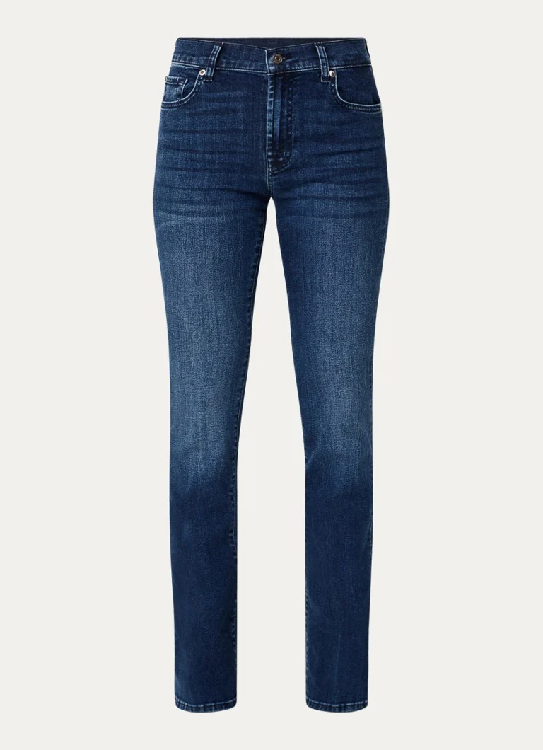 7 For All Mankind Mid waist bootcut jeans with dark wash