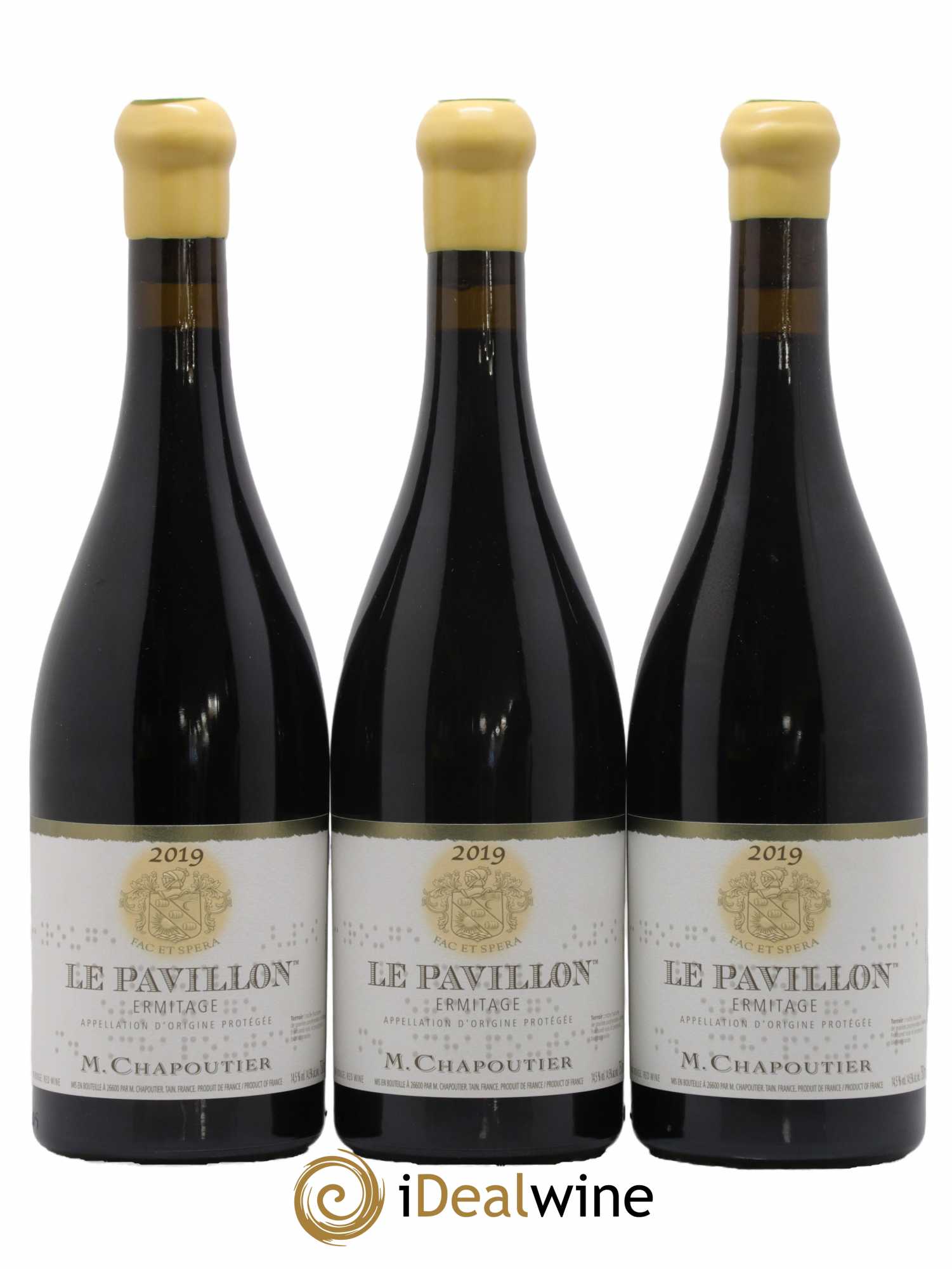 Hermitage Ermitage Le Pavillon Chapoutier  2019 - Lot de 6 Bouteilles