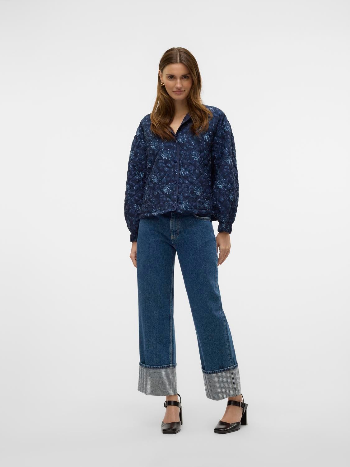 VMCHLOE Hohe Taille Weiter Beinschnitt Jeans
