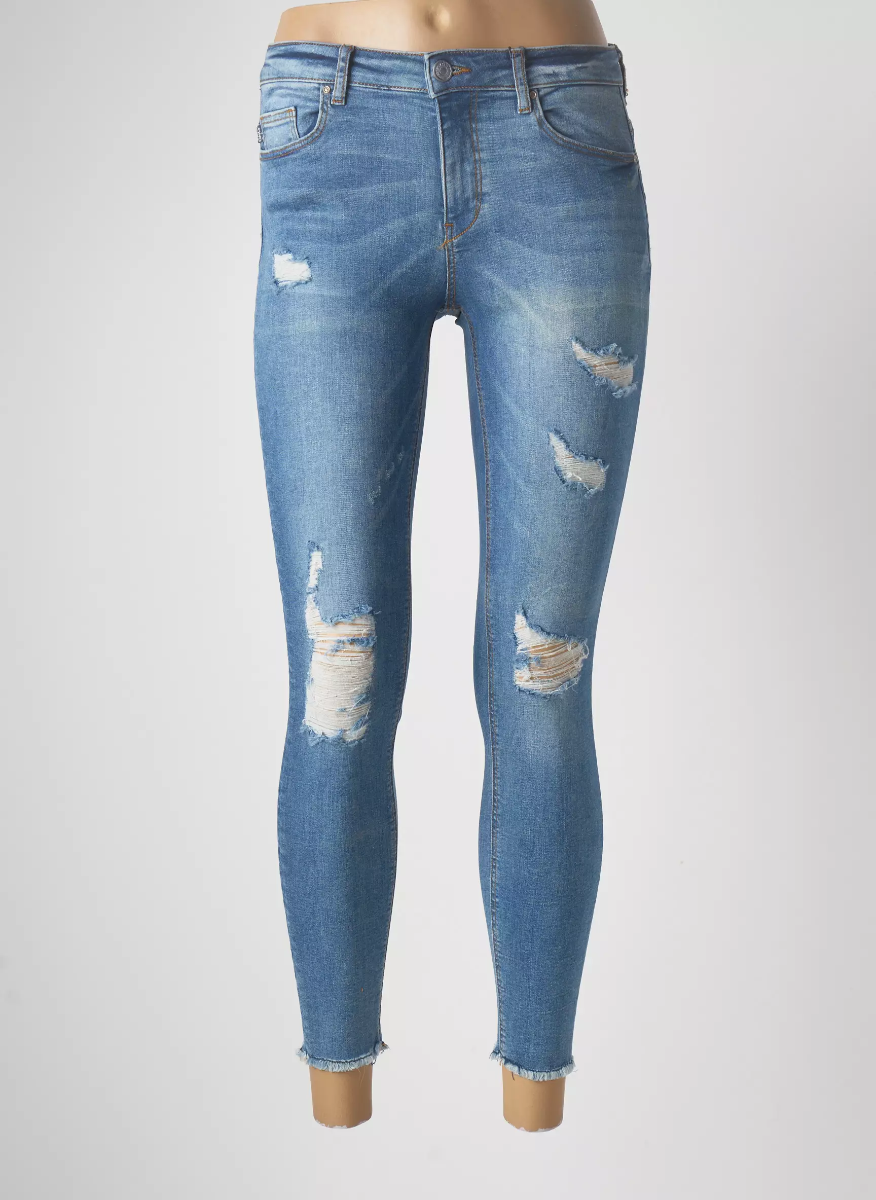 Only Jeans Skinny Femme couleur bleu