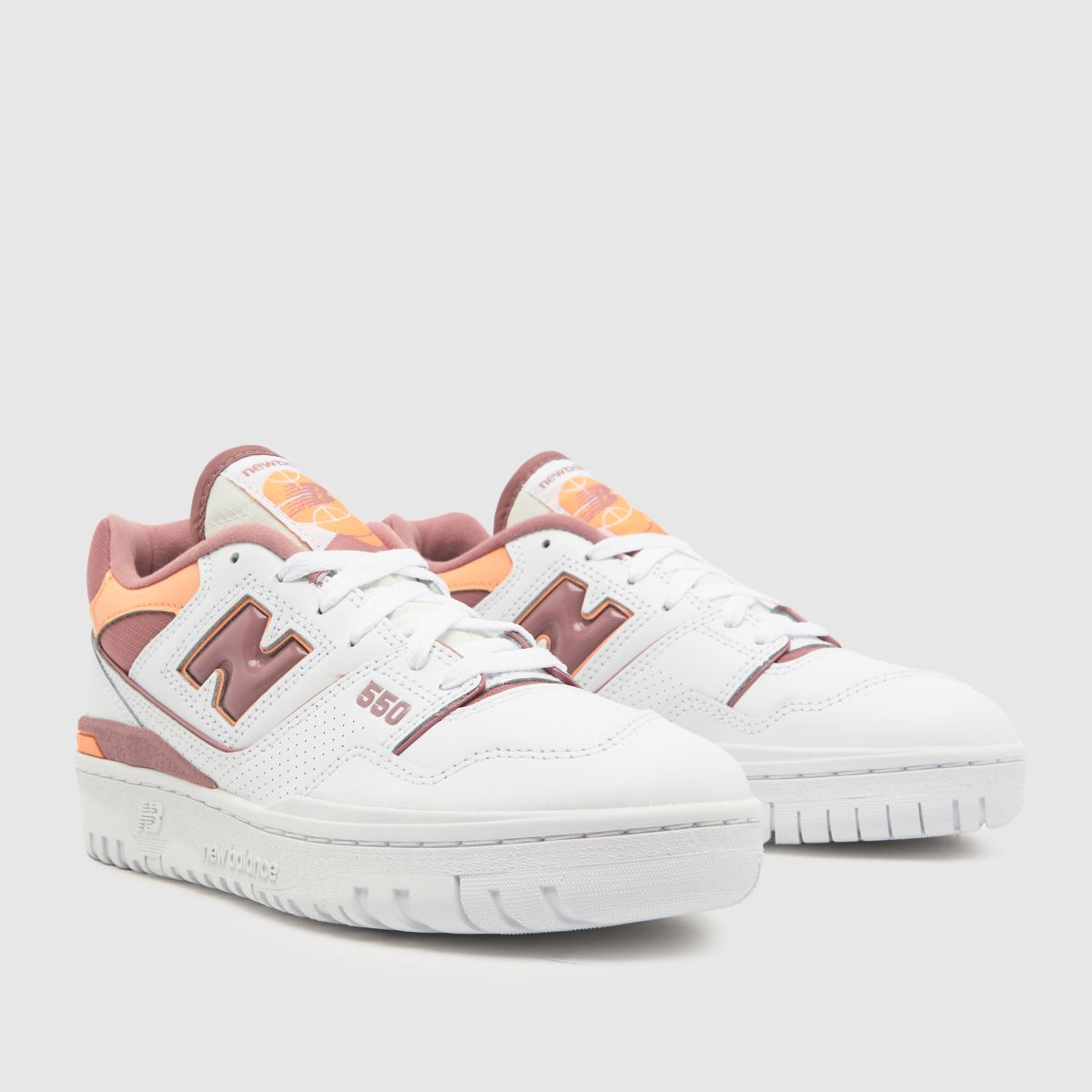 New Balance – nb bb550 – Vita och rosa träningsskor