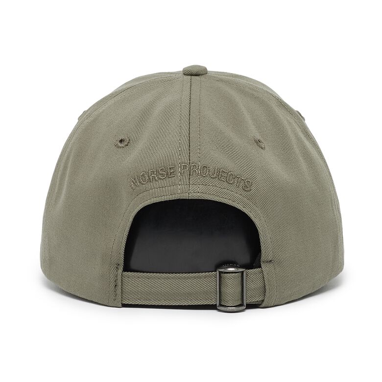 Norse Projects Felt N Twill Sports Cap sediment green