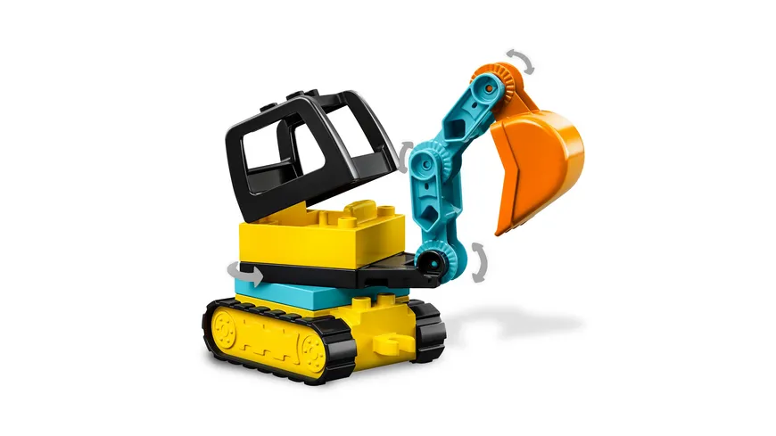 LEGO DUPLO 10931 Bagger und Laster, kreatives Spielzeug ab 2 Jahren