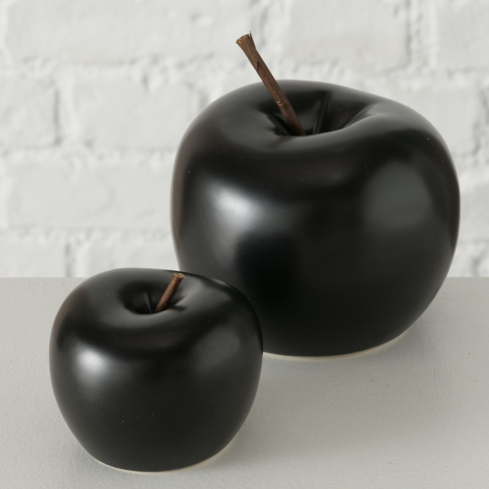 Deko Apfel Milani schwarz