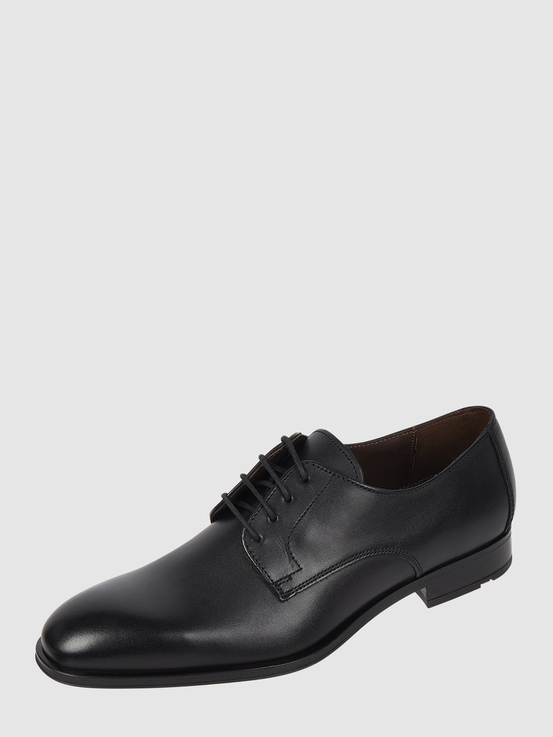 Schnürschuhe aus Leder Modell 'Sabre' in schwarz