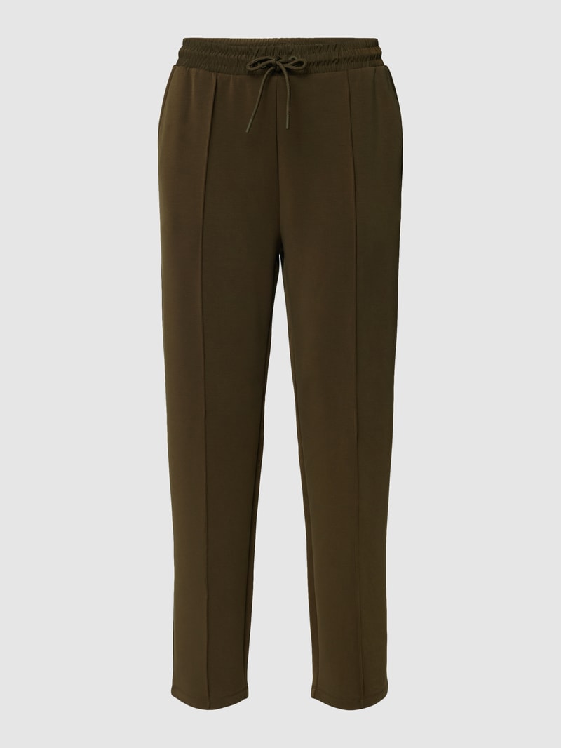 Sweatpants mit Tunnelzug Modell 'Peach' in khaki