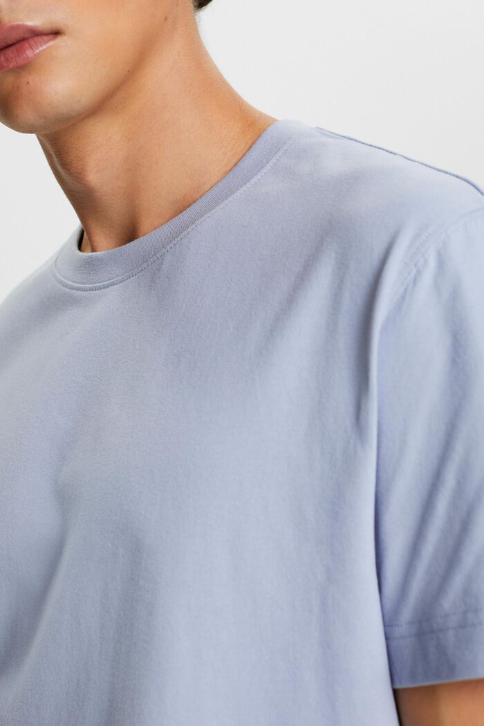 Rundhals-T-Shirt aus Baumwolljersey