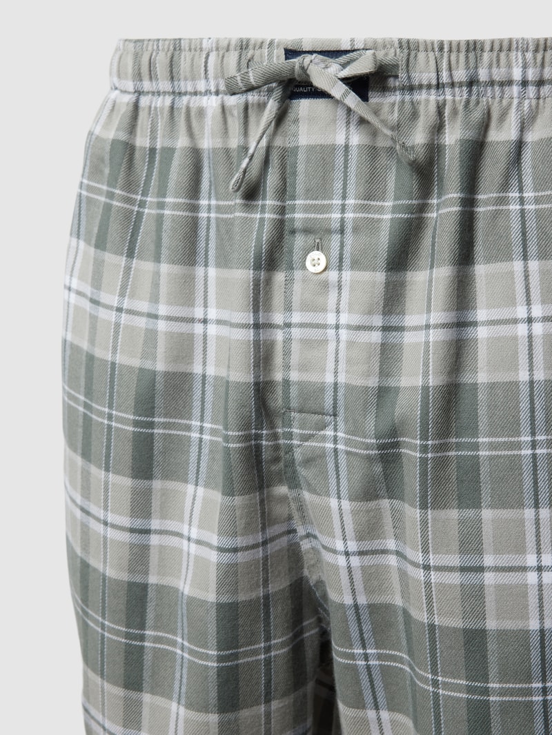 Pyjama-Hose mit Allover-Muster in mittelgrau