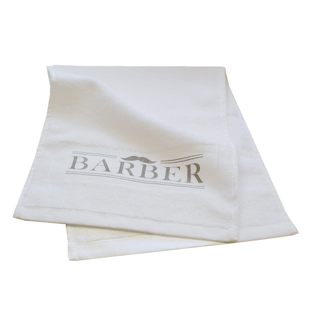 Trend-Design Barber Towel Rasierhandtuch weiß / barber towel