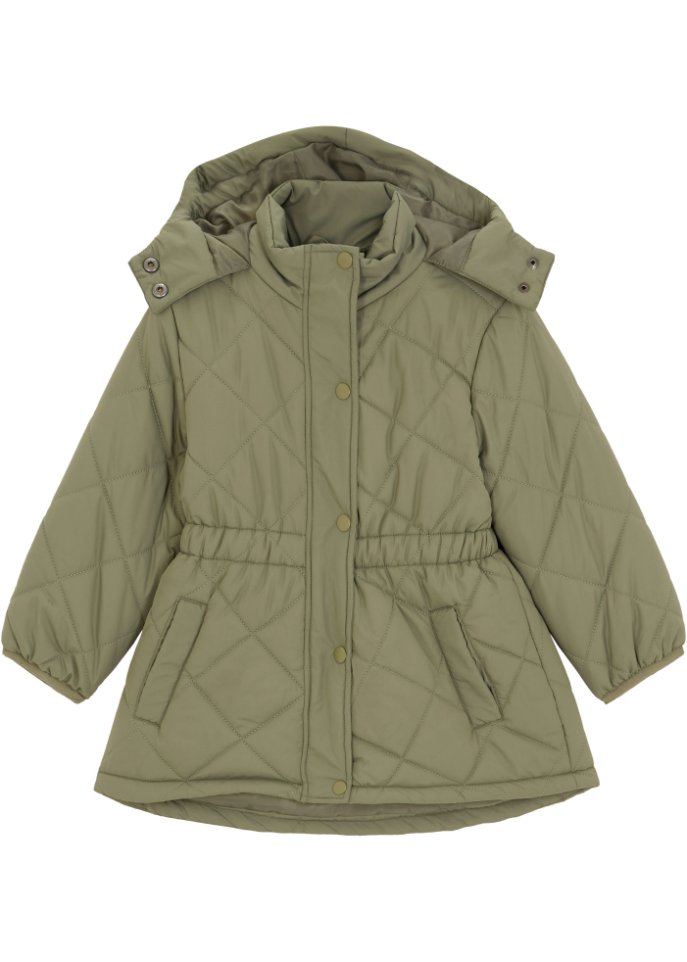 Mädchen Parka mit Rauten Steppmuster