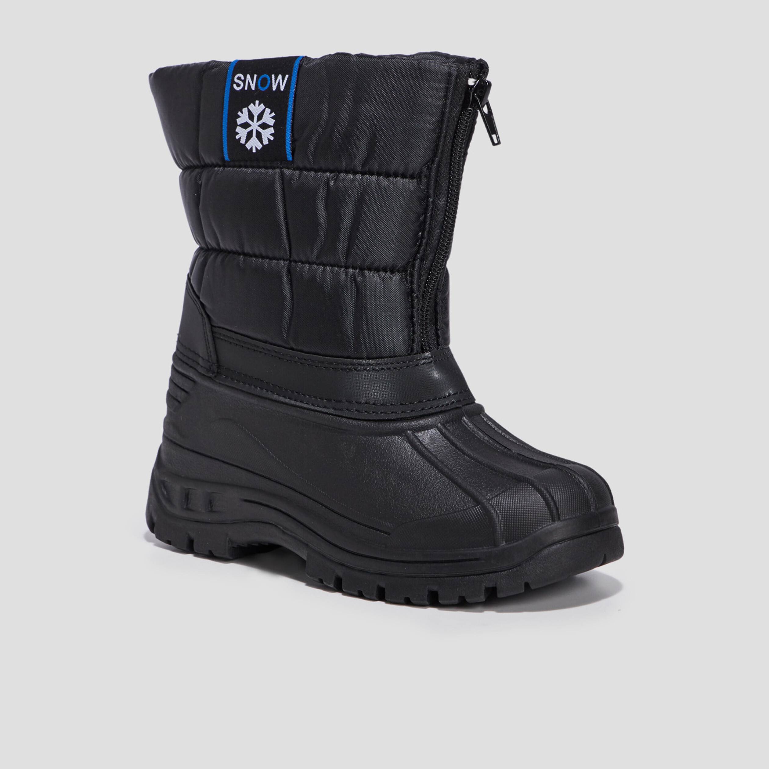 Bottes de neige crantées noir garçon | La Halle