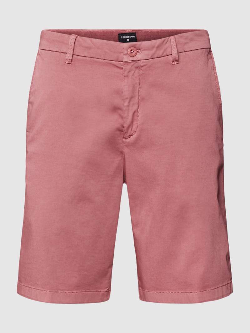 Bermudas mit seitlichen Eingrifftaschen in pink