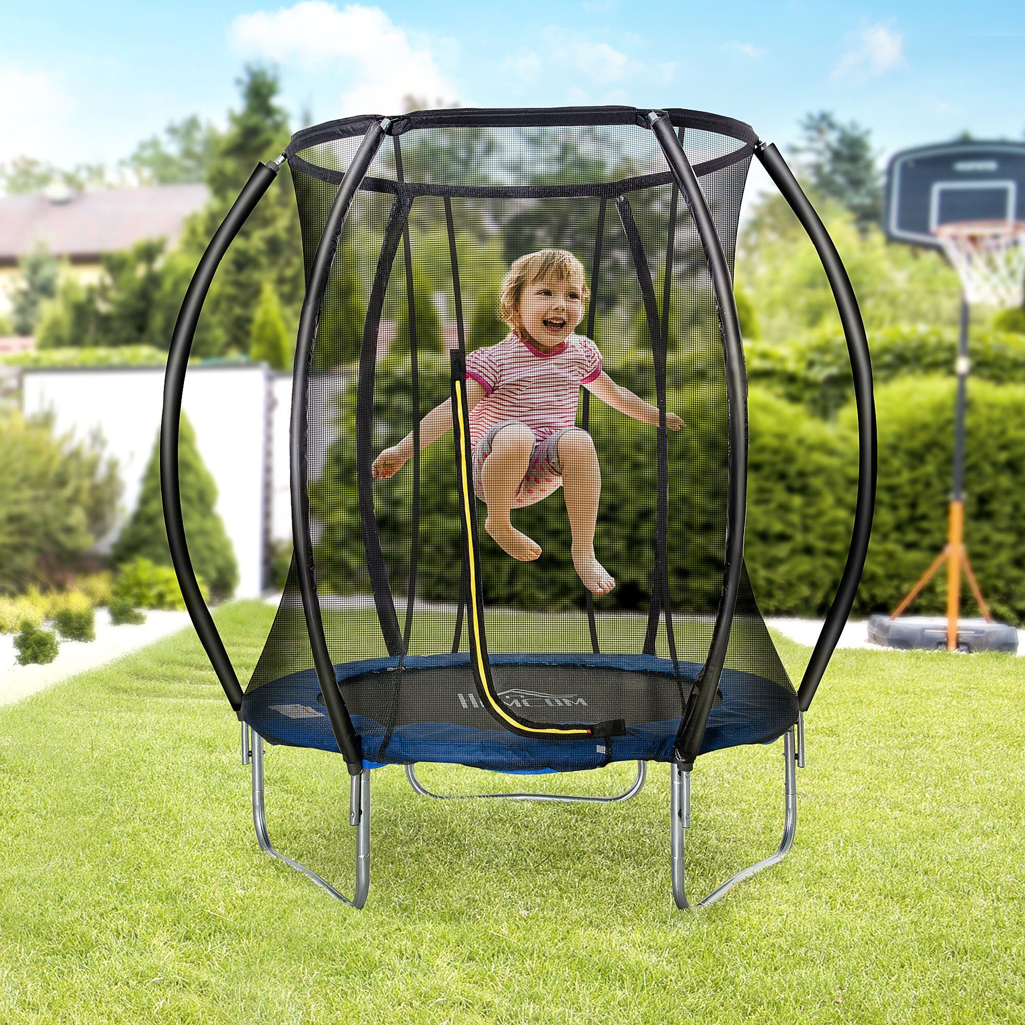 HOMCOM Gartentrampolin Trampolin