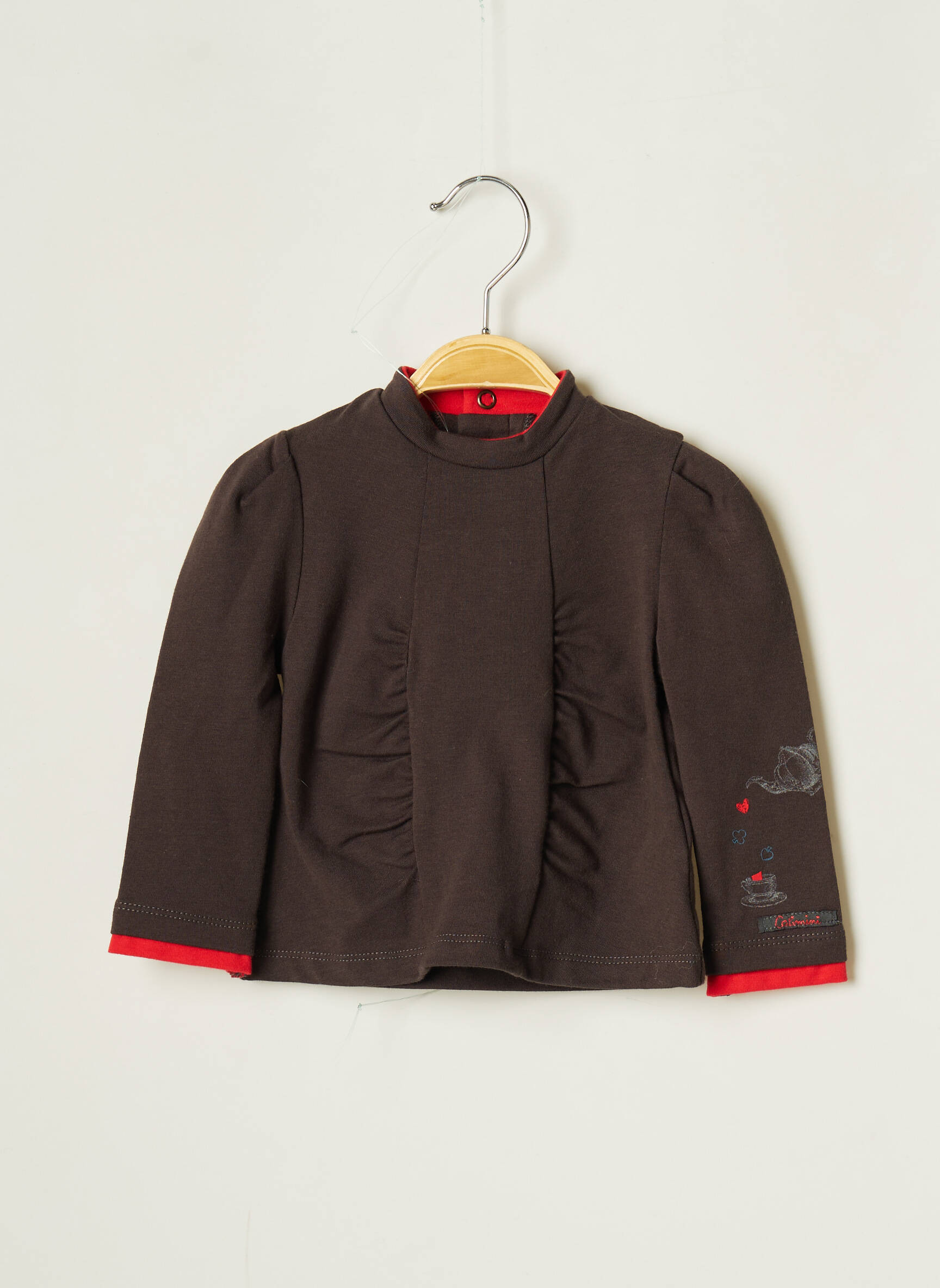 Catimini Tshirts Fille couleur beige