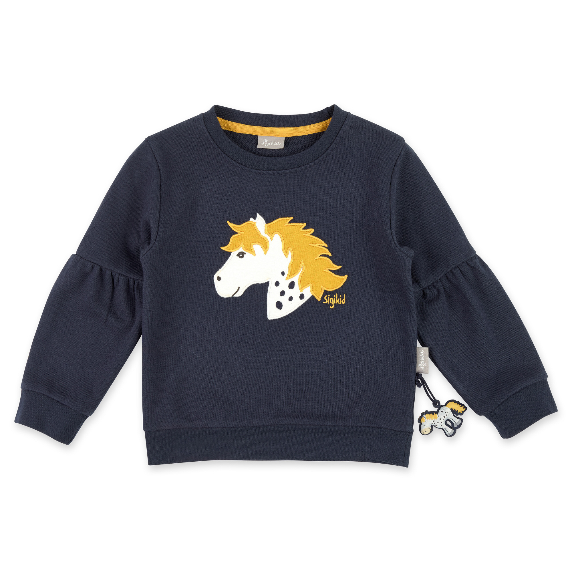 Dunkelblaues Kinder Sweatshirt Pony