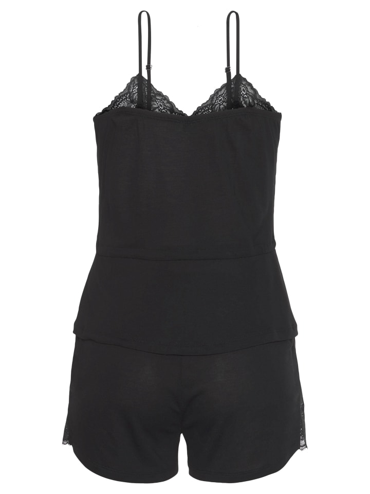LASCANA Shorty in schwarz günstig kaufen