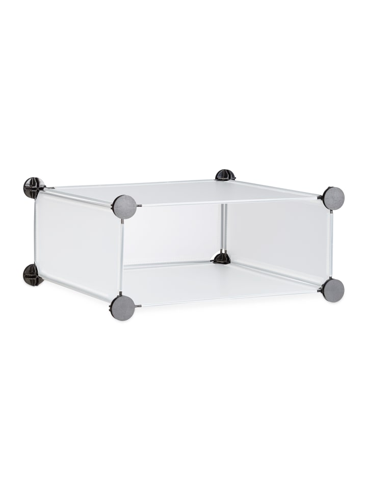 relaxdays Schuhschrank in Transparent - (B)94 x (H)108 x (T)37 cm günstig kaufen onesize