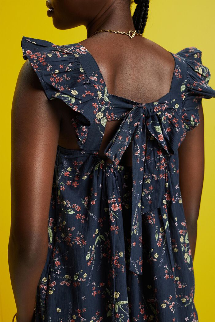 Bedrucktes Minikleid, 100 % Baumwolle