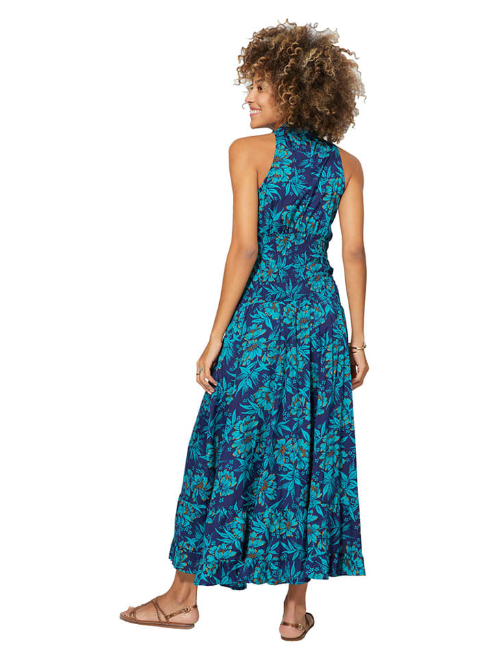 Aller Simplement Kleid in Dunkelblau/ Türkis günstig kaufen