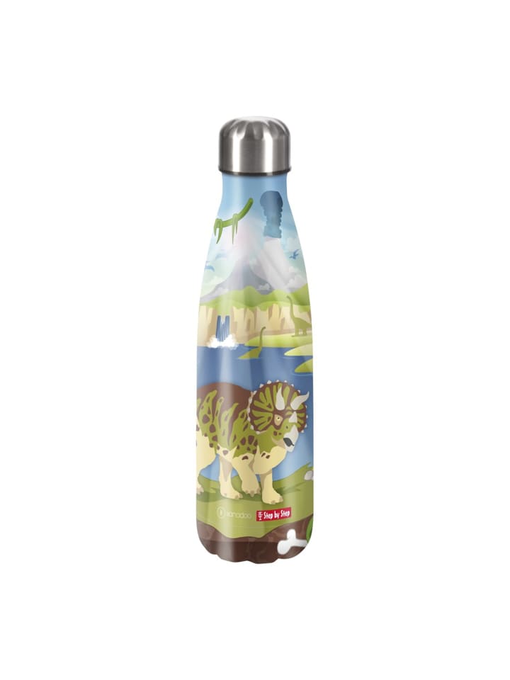 Step by Step Edelstahltrinkflasche in Dino Tres, Edelstahl günstig kaufen 28