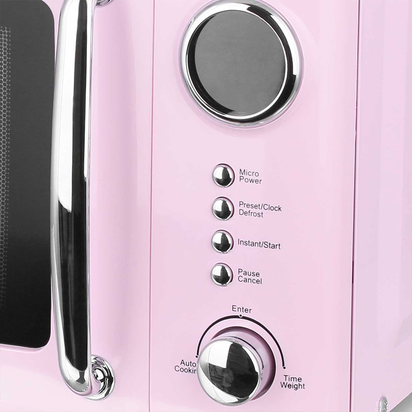 EPIQ Mikrowelle Retro Design 80000688 rosa/pink, Strom