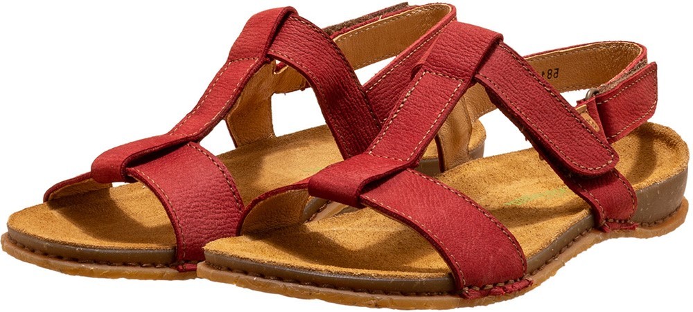 EL NATURALISTA Komfort Sandalen rot