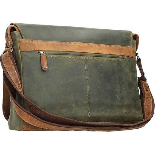 Billy The Kid Hunter Messenger Leder 38 cm Laptopfach
