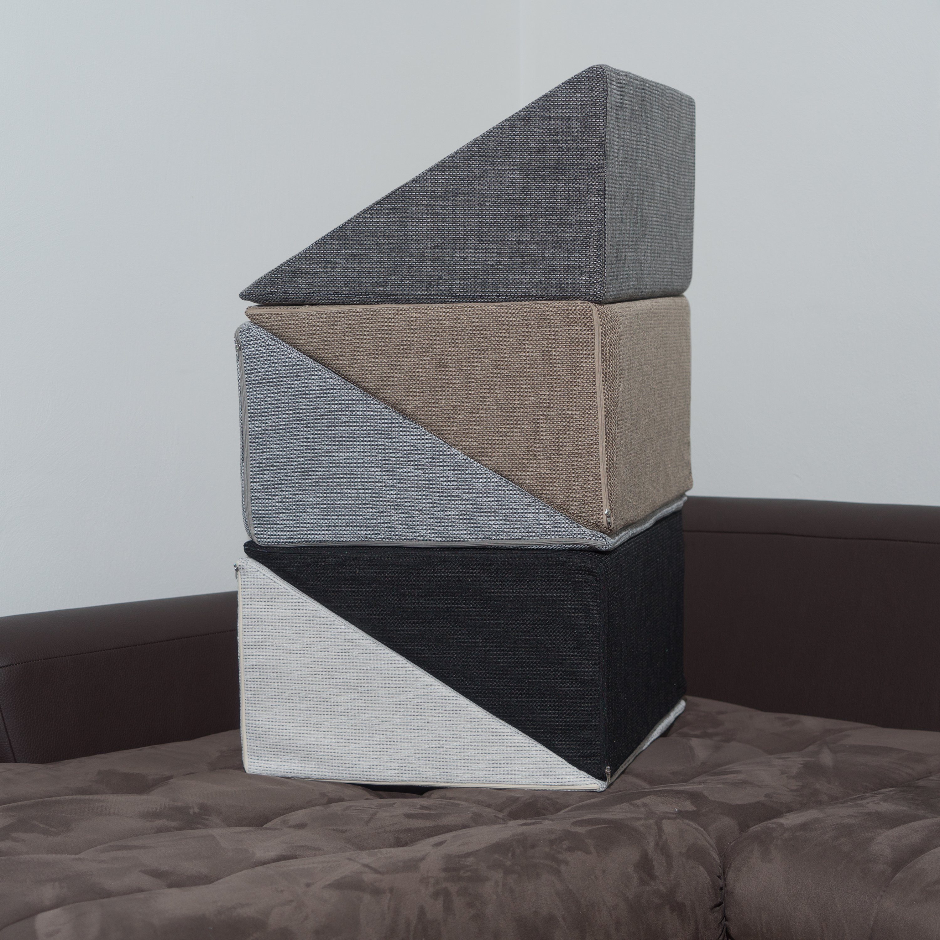 formalind Keilkissen XL Rückenlehne, zum Liegen und Sitzen, Rückenpolster, Rückenstütze, Schaumkern