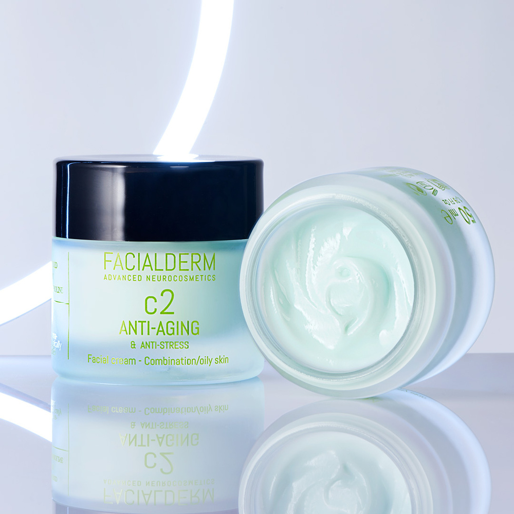 facialderm FACIALDERM FACE CREAM ANTIAGE & OIL CONTROL & ANTISTRESS cream