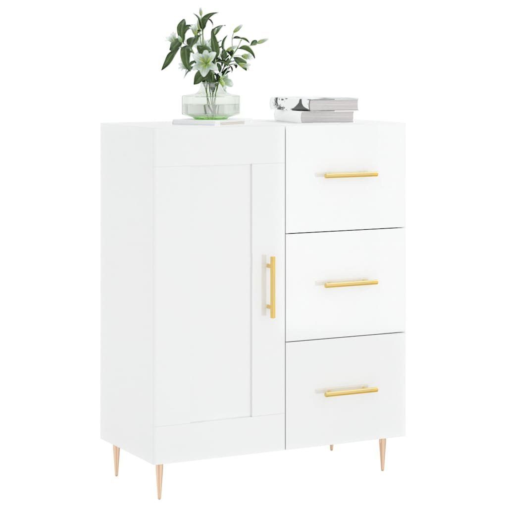 vidaXL Sideboard Sideboard Hochglanz-Weiß 69,5x34x90 cm Holzwerkstoff (1 St)