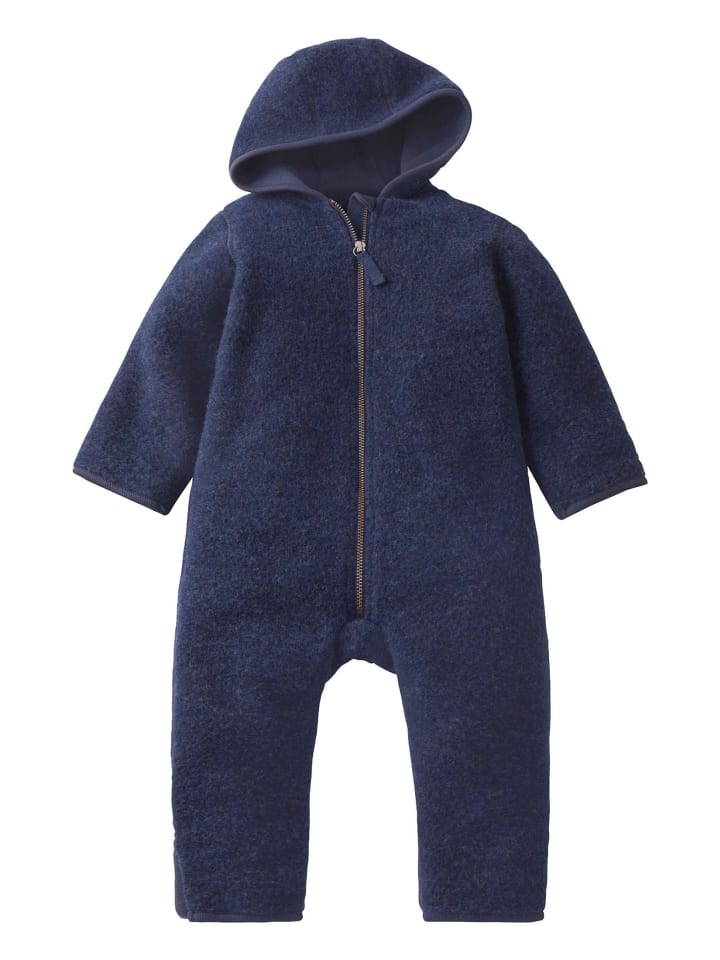 Hessnatur Wollfleece Overall in dunkelblau günstig kaufen