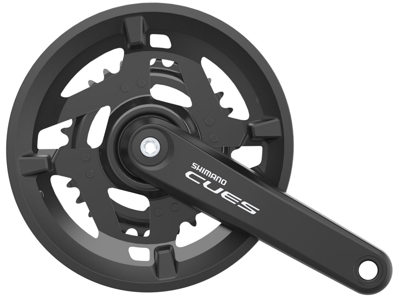 Shimano CUES FC-U4010 9/10-fach Kurbel 46/30 mit Kettenschutz kaufen | Bike-Discount