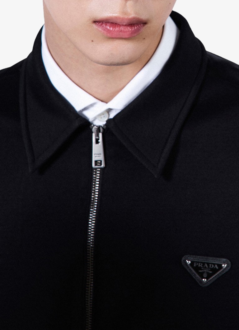 Bluza Prada z satynowymi detalami