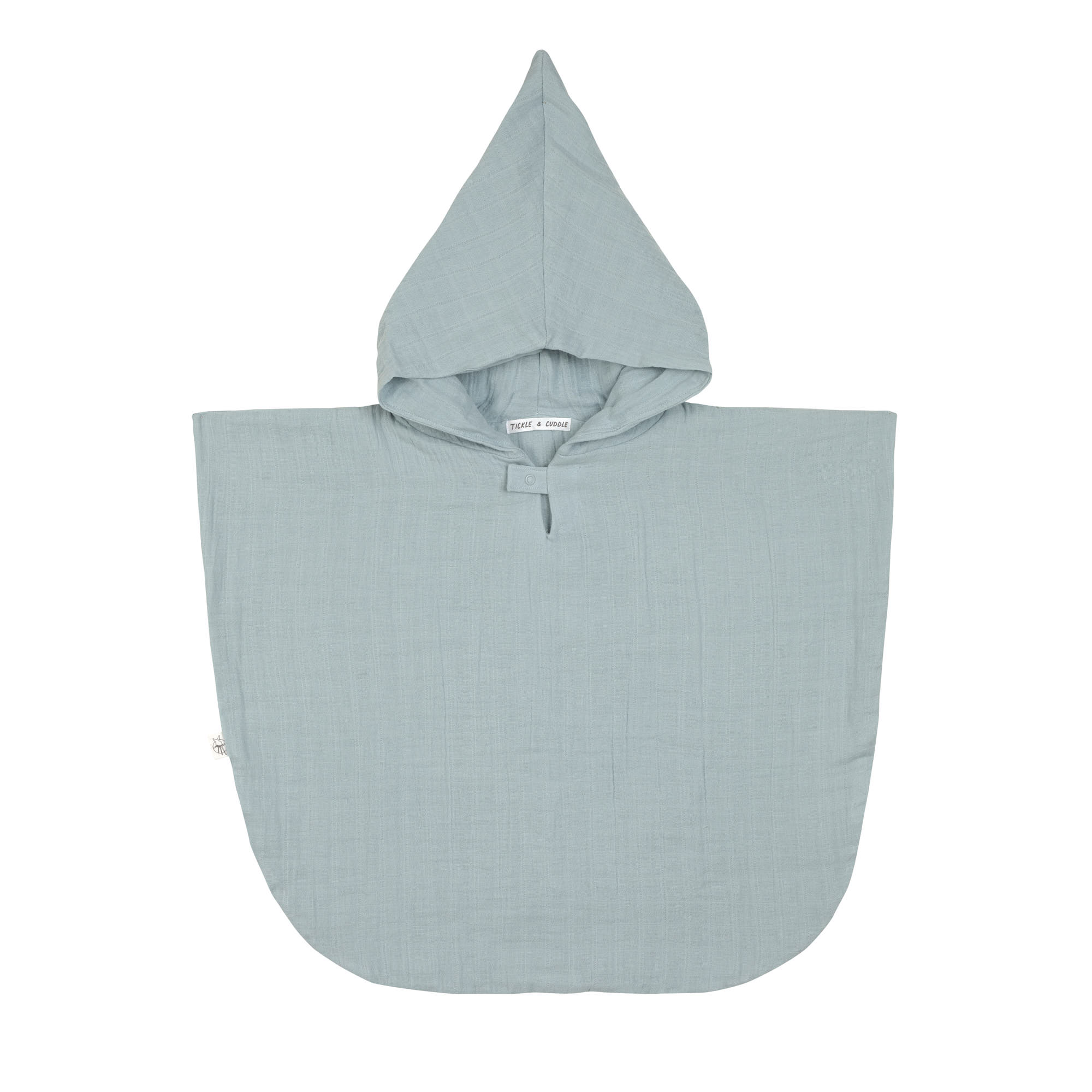 Badeponcho Kinder aus Musselin, Hellblau