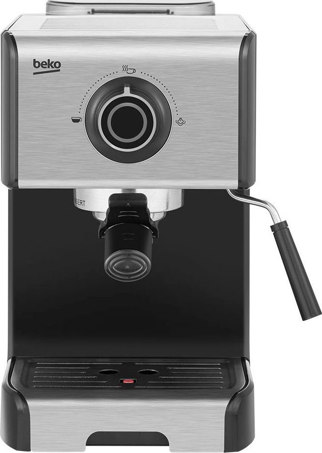 BEKO Siebträgermaschine CEP5152B, Automatische Abschaltfunktion; Milchaufschäumdüse; Tassenvorwärmung