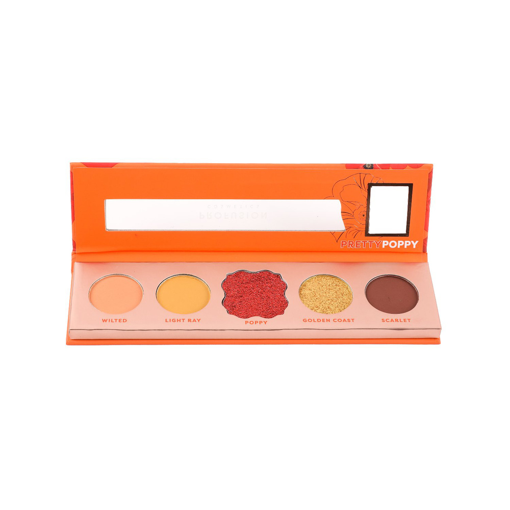 Profusion Cosmetics Palette Yeux Blooming Hues Pretty Poppy 5 teintes Palette de fards à paupières