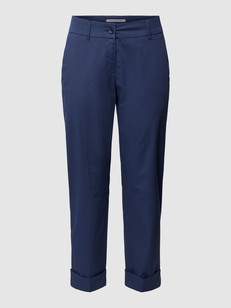 Hose mit seitlichen Eingrifftaschen Modell 'DORA' in marineblau