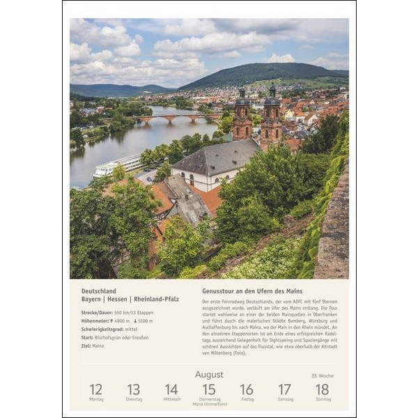 RADWANDERLUST WOCHEN-KULTURKALENDER 2024 - Kalender