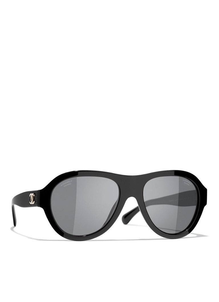 Ochelari de soare ovali Chanel