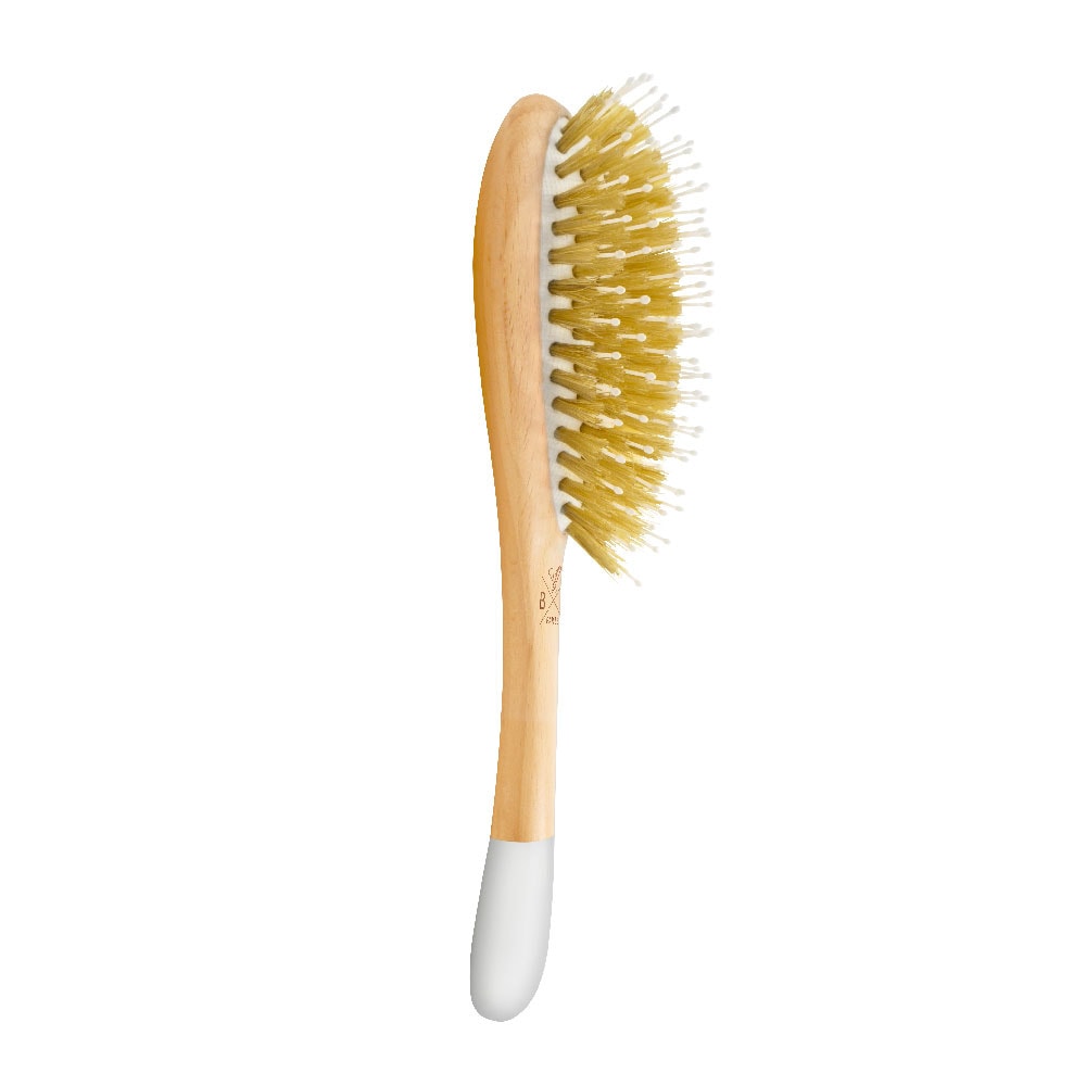 Bachca Brosse en bois démêlante et lissante pet it format Brosse à cheveux